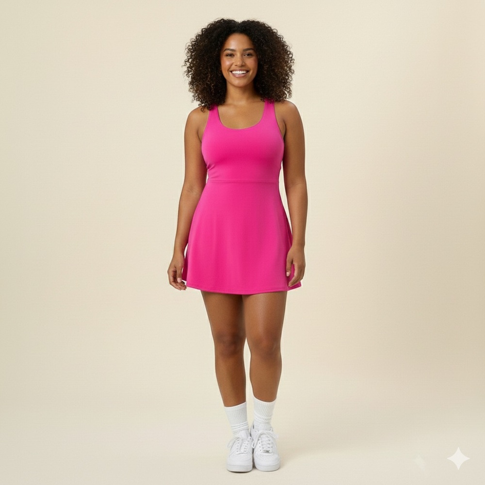 Antonio Melani Courtside Tennis Active Dress Bright Pink XL NWT